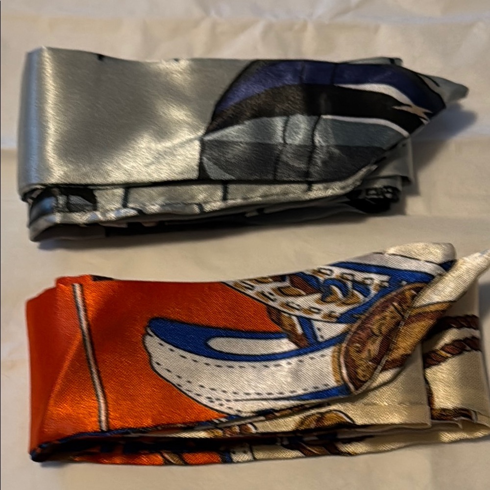 NWOT-Colorful Silk Twillies Duo
